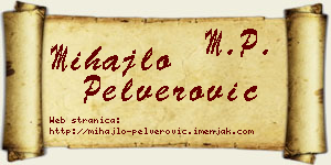 Mihajlo Pelverović vizit kartica